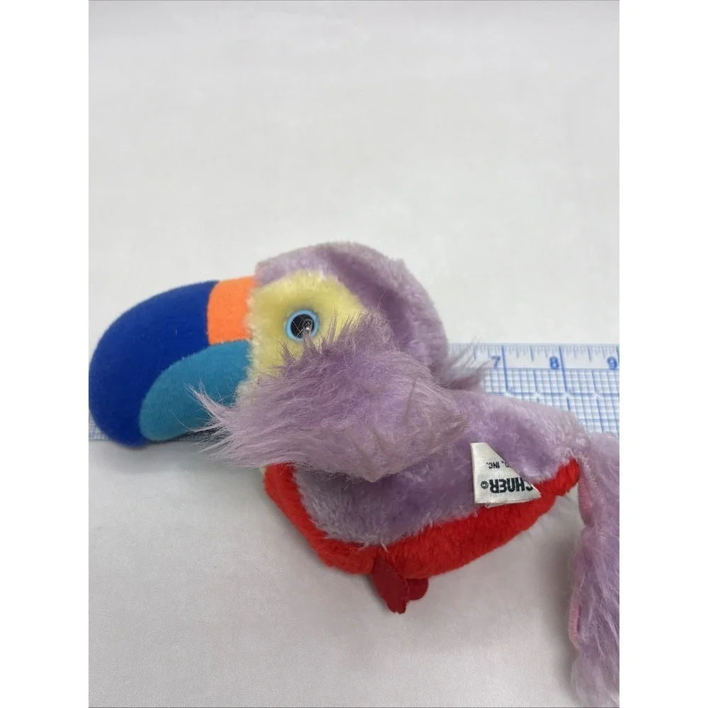 Dan Brechner‎ Purple Toucan Parrot Bird Plush Vintage 8
